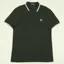 Fred Perry Twin Tipped Polo Shirt M3600 - Night Green/Snow White
